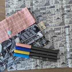 Pochette à colorier - Maisons